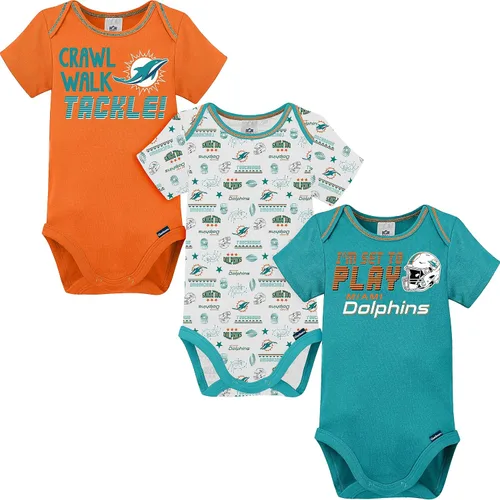 Vista 12 de Gerber - Mameluco unisex de manga corta para bebé, equipo de la NFL, paquete de 3
