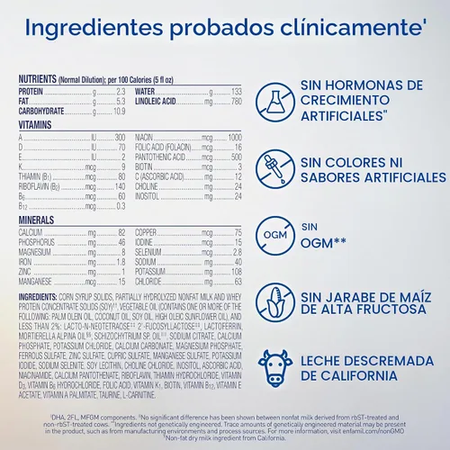 Vista 6 de Enfamil Optimum (Enspire) Gentlease Baby Formula, 19.5 Oz