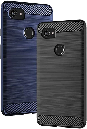 Vista 6 de Asuwish Funda compatible con Google Pixel 2XL, protector de pantalla de vidrio templado y accesorios para celular, fundas protectoras de silicona