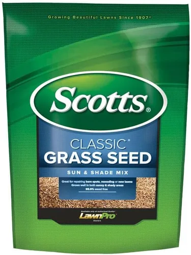 Vista 2 de Scotts Company 17187 Classic Sun and Shade Mix - Semillas de césped, 20 libras, color verde
