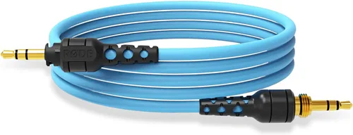 Vista 2 de RØDE NTH-Cable para auriculares NTH-100, cable de audio macho a macho de 0.138 in de largo con adaptador de ¼ de pulgada incluido (azul)