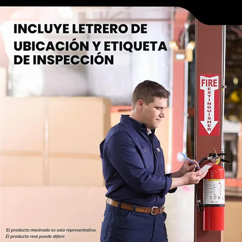 Vista 8 de Kidde Extintor de fuego de grado comercial para oficina, escuelas, recargable 1A10BC