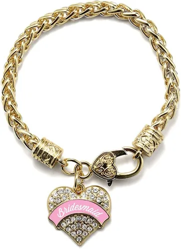 Vista 166 de Inspired Silver - Pulsera de plata con dije de corazón pavé con circonitas cúbicas