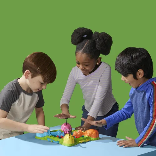 Vista 8 de Hasbro Gaming Juego de hipopótamos hambrientos hambrientos para preescolares Relanzamiento instantáneo de mármol, fácil instalación
