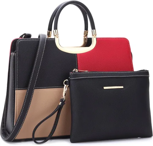 Vista 9 de Bolso de mano para mujer con asa superior, bolso de hombro, bolso tipo tote, cartera con billetera a juego 2-azul cocodrilo