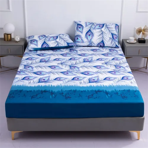 Vista 13 de Sábana bajera y funda de almohada, protector de colchón impermeable, funda de colchón suave y transpirable con bolsillo profundo para colchón de 6 a