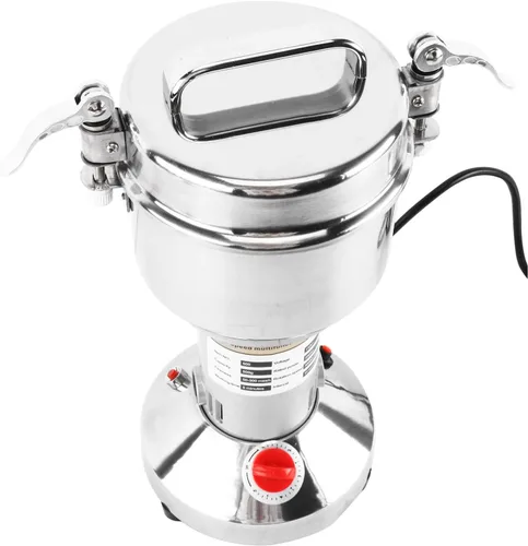 Vista 9 de DasMarine Molinillo eléctrico de grano de alta velocidad de 17.64 oz, molinillo de especias de acero inoxidable comercial con motor de 2500 W, malla