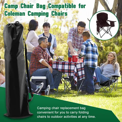 Vista 3 de Bolsas de repuesto para sillas de campamento Coleman, bolsas de transporte plegables de repuesto para sillas de campamento, bolsa protectora