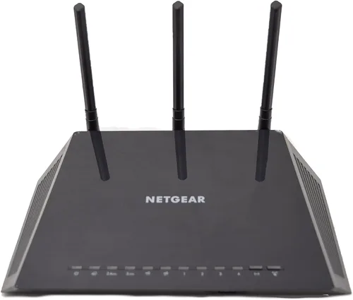 Vista 2 de Router WiFi inteligente AC1750 Netgear, doble banda gigabit 802.11ac (R6400-100NAS), Negro