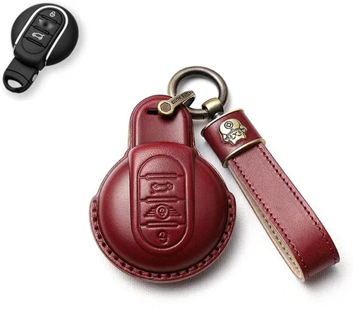 Vista 12 de SANRILY Funda para llavero para Mini Cooper sin llave, Negro