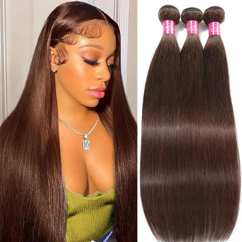 Vista 21 de Younsolo Paquetes de pelo lacio brasileño, cabello humano virgen 100% sin procesar, color negro natural, 4 paquetes, 12, 14, 16 y 18 pulgadas