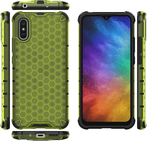 Vista 247 de Pzwoxukhov Funda compatible con Redmi A1, compatible con Redmi A2 Honeycomb Anti-caída Absorción de Golpes Negro