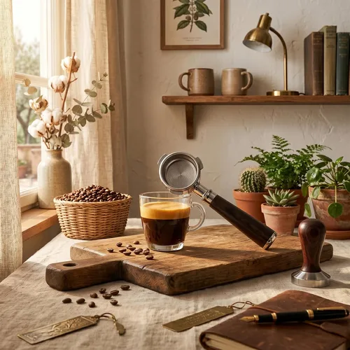 Vista 3 de 54mm Portafiltro sin fondo para Espresso con 3 orejas Compatible con máquina de espresso Barista Breville/Sage de 54mm Cesta de acero inoxidable