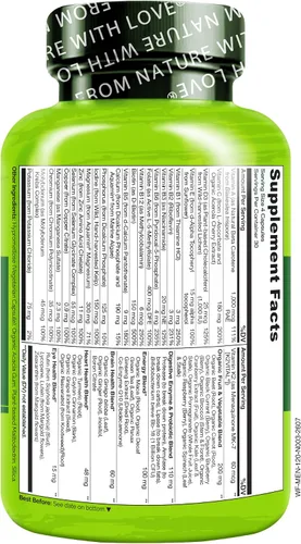 Vista 2 de Naturelo Multivitamina alimentaria completa para hombres, 1