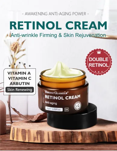 Vista 2 de Retinol Crema facial antienvejecimiento y esencia, envejecimiento, crema, suero reafirmante antienvejecimiento, (crema), 1.0 onzas