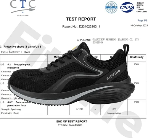 Vista 2 de FitVille Tenis de punta de acero mediana ancha para mujer, zapatos de punta de acero compuestos anchos a prueba de pinchazos, zapatos de trabajo