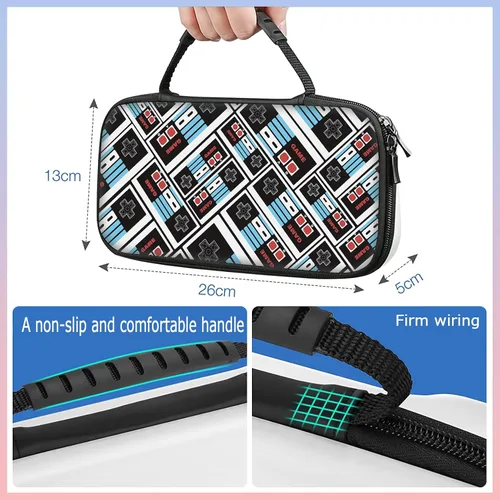 Vista 2 de ALITOR Carrying Case for Nintendo Switch OLED ModelMultifunction Hard Shell Protective Cover Shockproof with Card Slots for Console Accessories for