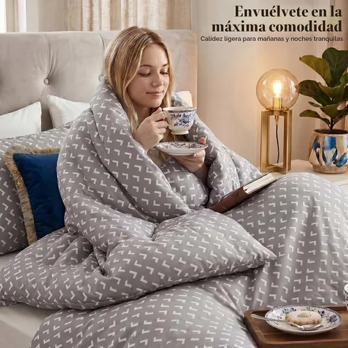 Vista 5 de Utopia Bedding Juego de edredón de 2 piezas, edredón estampado, flechas Flechas Blancas