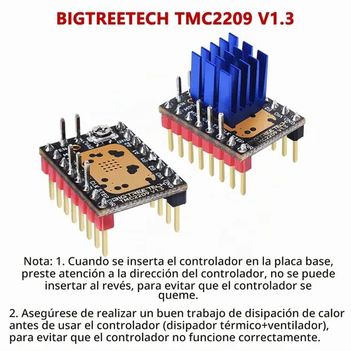 Vista 6 de BIGTREETECH TMC2209 V1.3 UART controlador de motor paso a paso 2.8A Peak Stepstick controlador silencioso para Manta M8P, Octopus V1.1, Octopus Pro