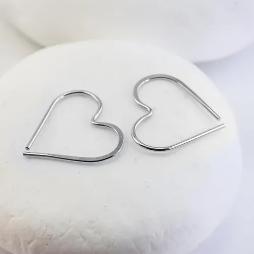 Vista 99 de Aretes de aro finos martillados, elegantes plata esterlina geométrica sólida, relleno de oro y relleno de oro rosa; para mujer por Lotus Stone