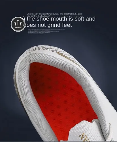 Vista 4 de Tacos de fútbol bajos de cuero, de grado profesional con cordones, ideales para entrenamiento y competición en terreno firme y césped, unisex