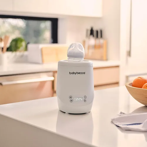 Vista 10 de Baby Brezza AirSwirl Calentador de biberones sin agua – Calienta de manera segura leche materna + fórmula – Los biberones se mantienen secos +