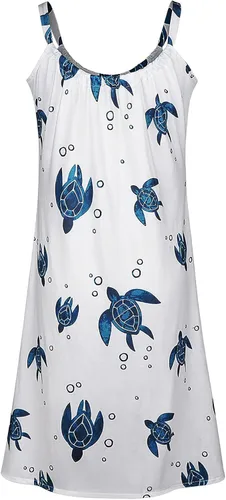Vista 5 de KANGMOON Vestidos de verano para mujer vestido sin mangas casual holgado corto vestido corto de fiesta en la playa vestido sin mangas