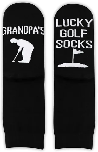 Vista 3 de TSOTMO Calcetines para abuelo y abuelo, regalo para papá, calcetines de golf de la suerte del abuelo para abuelo, regalo de jubilación, calcetines