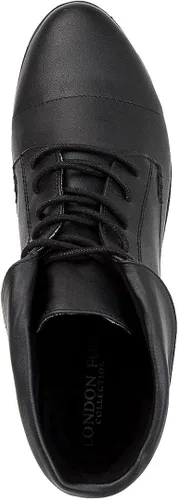Vista 4 de London Fog Crissy Dress Botines de mujer con cordones y cuello