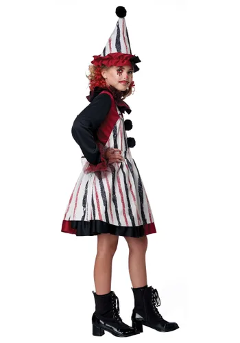 Vista 3 de Disfraz Infantil de Payaso Listo para Niñas Multicolor