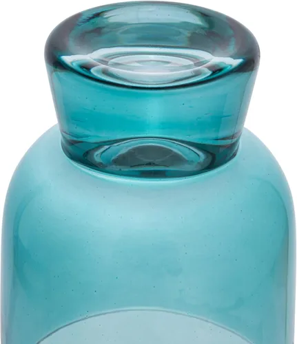 Vista 3 de Creative Co-Op Vasos soplados a mano, 6 onzas, cristalería de 4 colores surtidos, multicolor