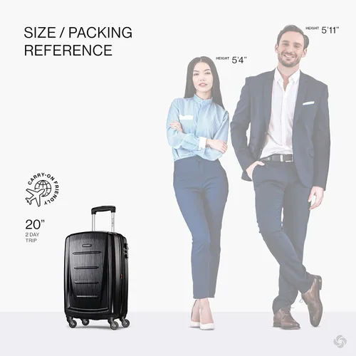 Vista 2 de Samsonite Winfield 2 Equipaje rígido con ruedas giratorias, Maleta de mano de 20 pulg.