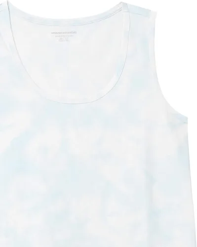 Vista 6 de Tienda Essentials Camiseta sin mangas para mujer, de corte clásico, 100% algodón, paquete de 2