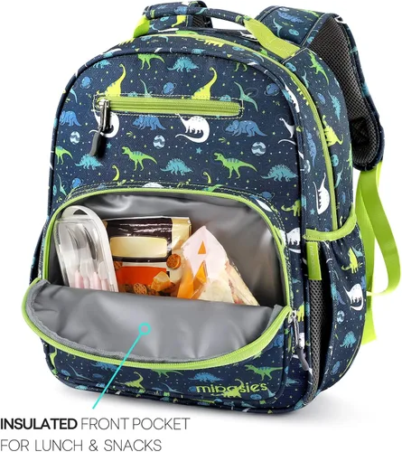 Vista 3 de mibasies Boys Backpack 5-8 Lightweight Kids Backpacks Boys - Boy Bookbag for Elementary School - Galaxy Dinosaur