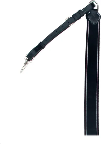Vista 3 de Exion Horse - Peto elástico con accesorio para correr, acolchado suave, pechera de cuero inglés ajustable para caballos, elástico marrón con líneas