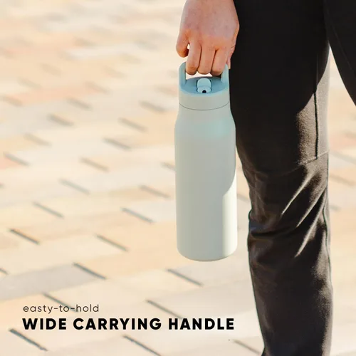 Vista 6 de Simple Modern Botella de agua con tapa de pajilla Termo de acero inoxidable aislado Botellas de agua reutilizables para viajes para gimnasio