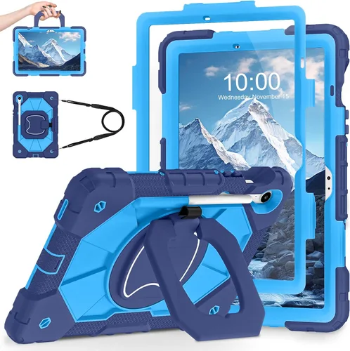 Vista 15 de WESOROL Funda para Samsung Galaxy Tab S10 Lite/S10 FE/S9 FE/S9 10.9/11 pulgadas (2025/2023), Funda para Tableta Galaxy Tab S9 a prueba de golpes