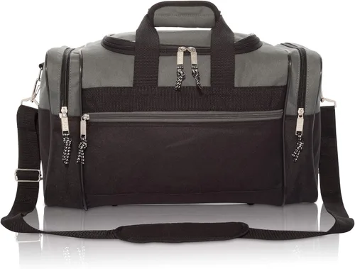 Vista 2 de Bolsa de lona, de DALIX, para el gimnasio, para viajar, 17 pulgadas