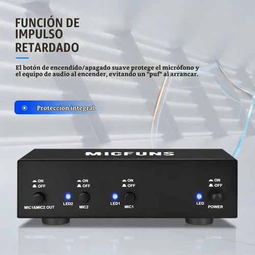 Vista 6 de MC2 Fuente de alimentación Phantom de 2 canales 48V