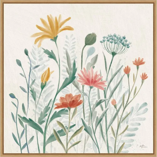 Vista 8 de Amanti Art Lienzo enmarcado para pared, 16 x 16 pulgadas, vibraciones de flores silvestres III por Janelle Penner, lienzo enmarcado para pared