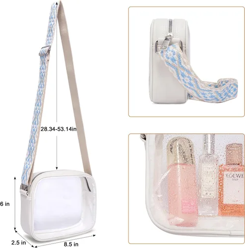 Vista 5 de CLUCI Bolsos para mujeres, bolsos cruzados para mujeres, bolso cruzado, bolso cruzado con correa ancha ajustable