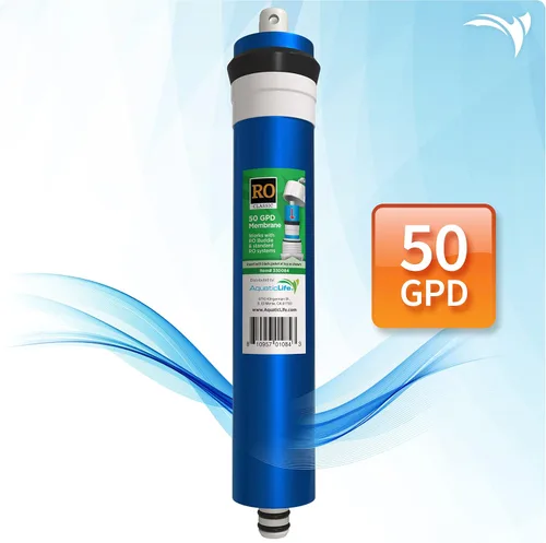 Vista 2 de AQUATICLIFE 50 GPD Cartucho de repuesto de filtro de membrana para sistemas de filtración de agua de desionización de ósmosis inversa