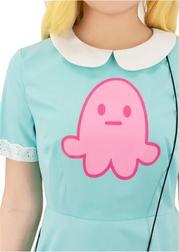 Vista 3 de C-ZOFEK Vestido de disfraz de estrella de Estados Unidos para mujer con gorro y bolsa para Halloween