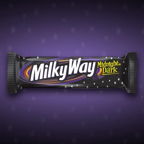 Vista 4 de MILKY WAY Barras de Dulce de Chocolate Oscuro, Midnight Dark, Tamaño Completo, 1.76 oz (Paquete de 24) Barras de Chocolate al Por Mayor