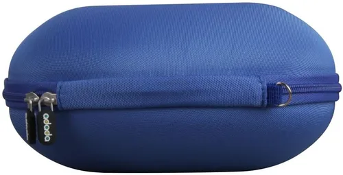 Vista 5 de adada Estuche rígido de viaje para auriculares iClever HS19/iClever BTH12 para niños (azul)