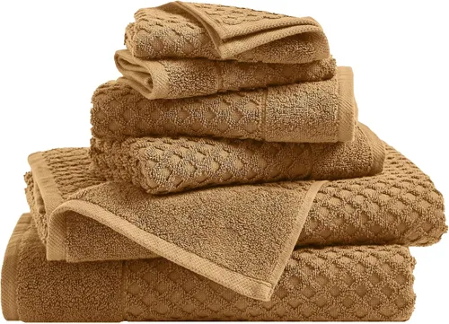Vista 76 de Great Bay Home - Toallas de mano 100% algodón blanco, 6 toallas de baño suaves para manos, altamente absorbentes y de secado rápido, colección 01