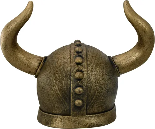 Vista 5 de Accesorio de disfraz Barbarian Warrior Casco con cuernos bronce talla única