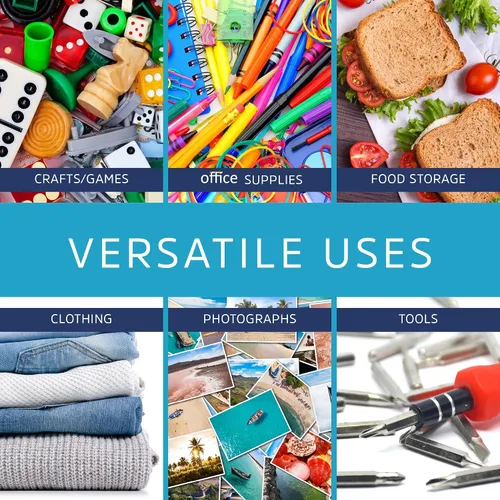 Vista 4 de GPI - Bolsas con cremallera de 7 x 10 pulgadas, bolsas de plástico transparente con cierre con cierre superior resellable para sándwiches