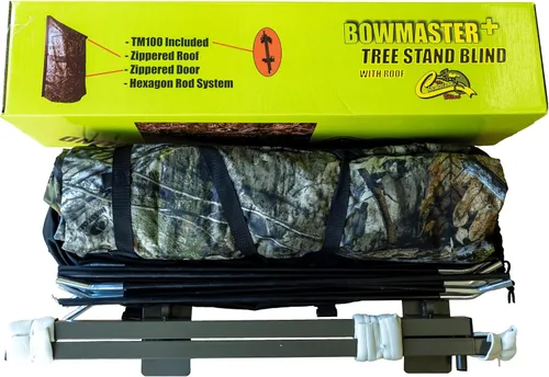 Vista 6 de Bow Master+ Tree Stand Bind incluye el soporte para árbol TM100, modelo 2023 (Mossy Oak Country DNA)