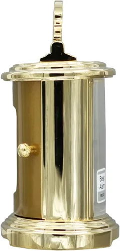 Vista 5 de SEIKO QHE109GLH Reloj despertador de aleación de oro para dormitorio, 4.3 x 3 pulgadas